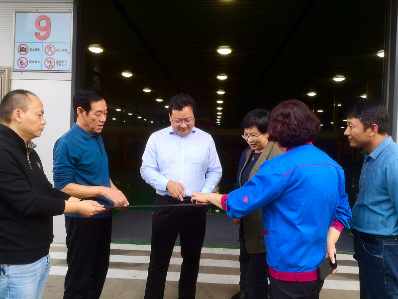诸城市委副书记王琪华到我公司考察并调度20万吨高性能胎圈钢丝项目